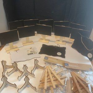 27 pc Easel, Chalkboard Signs and Stands